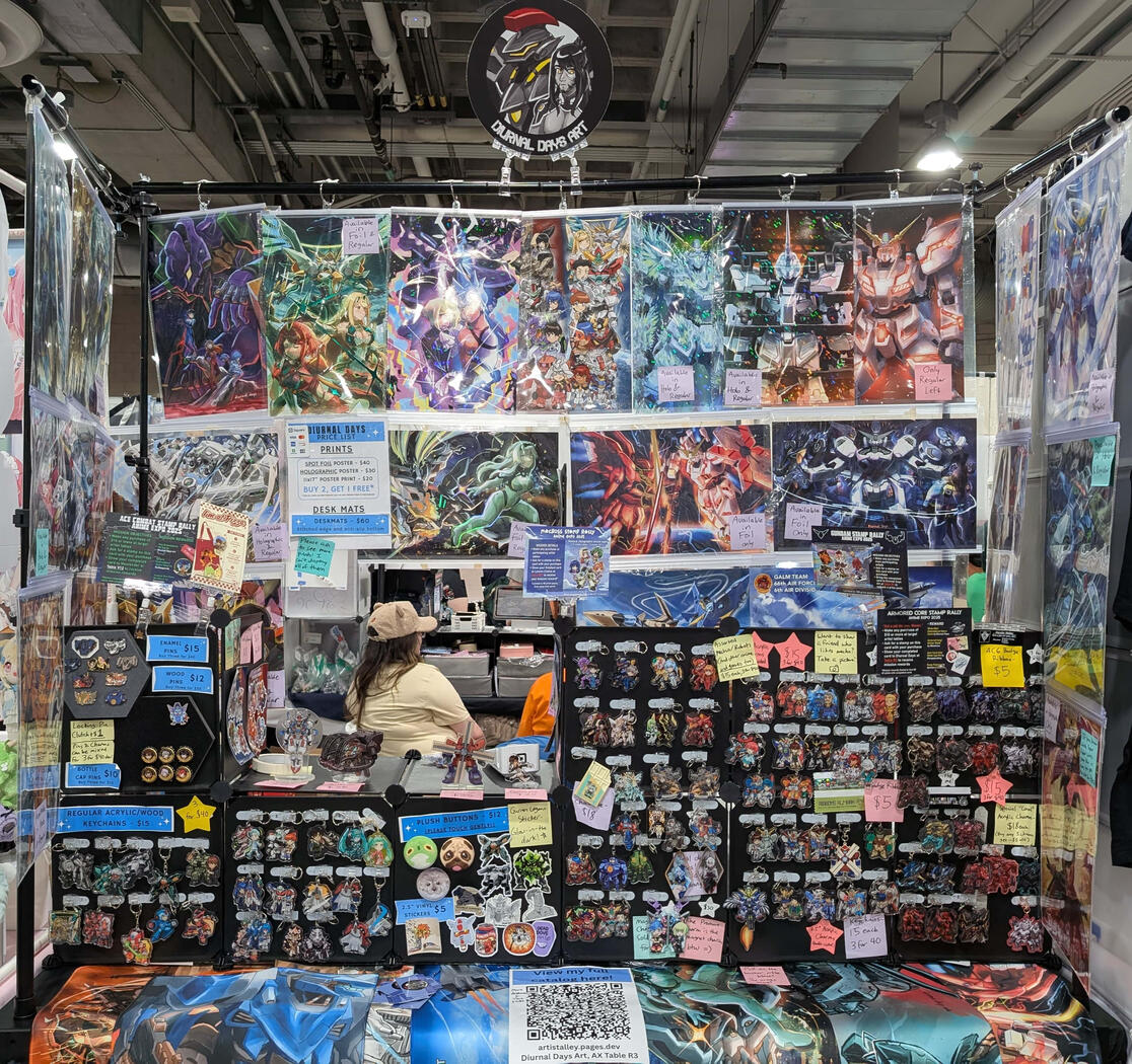 Anime Expo 2025 setup - 6ft