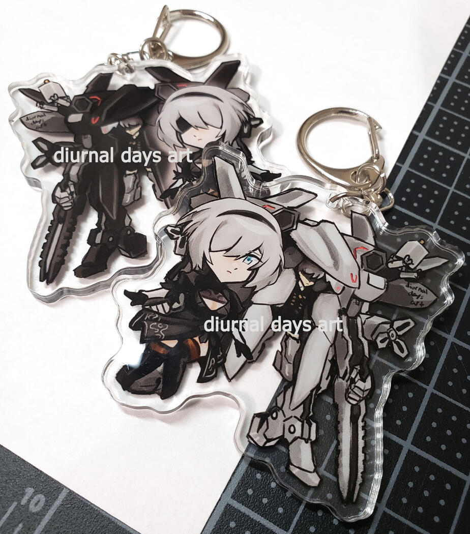 Nier Automata keychain design
