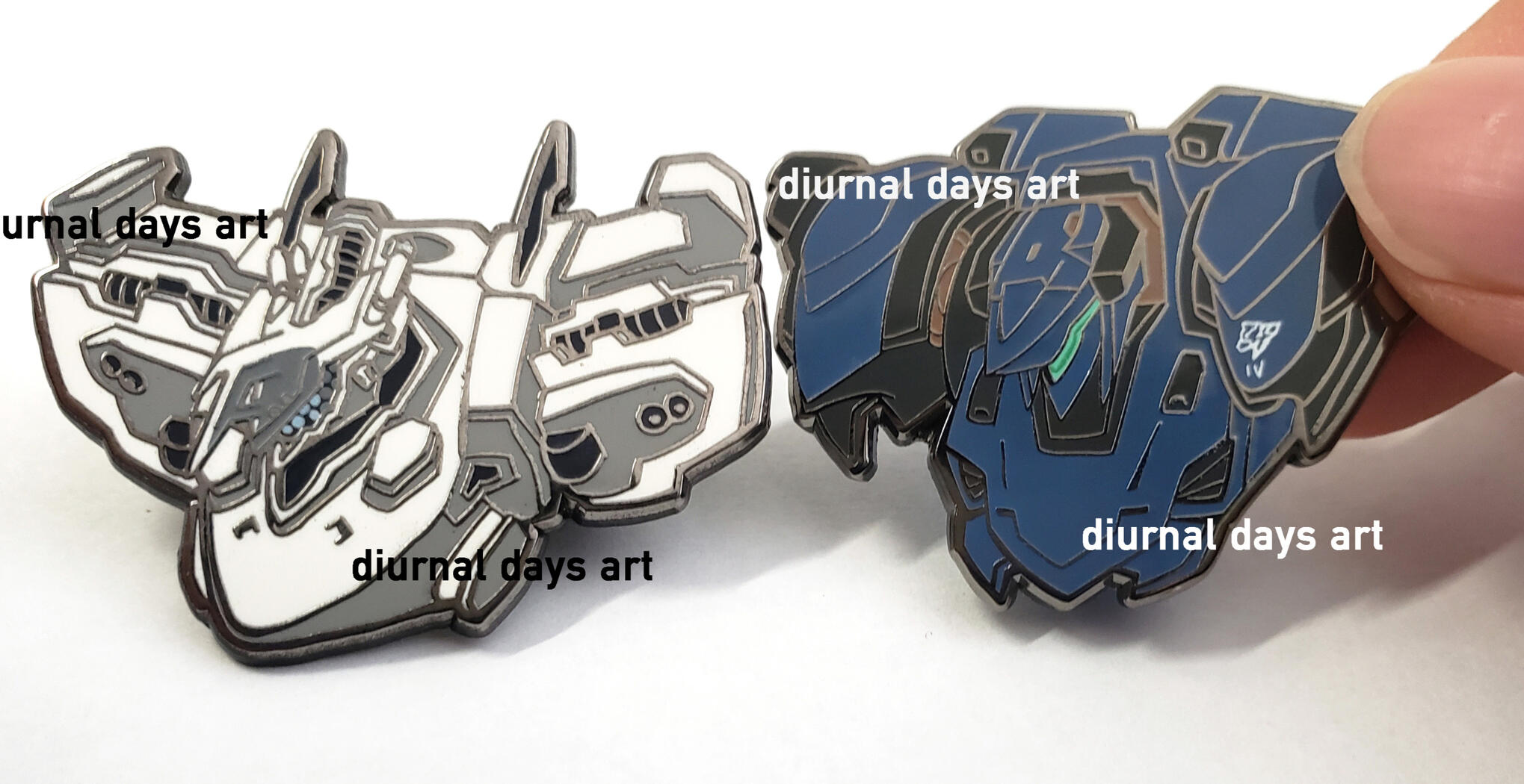 Armored core fanart enamel pins