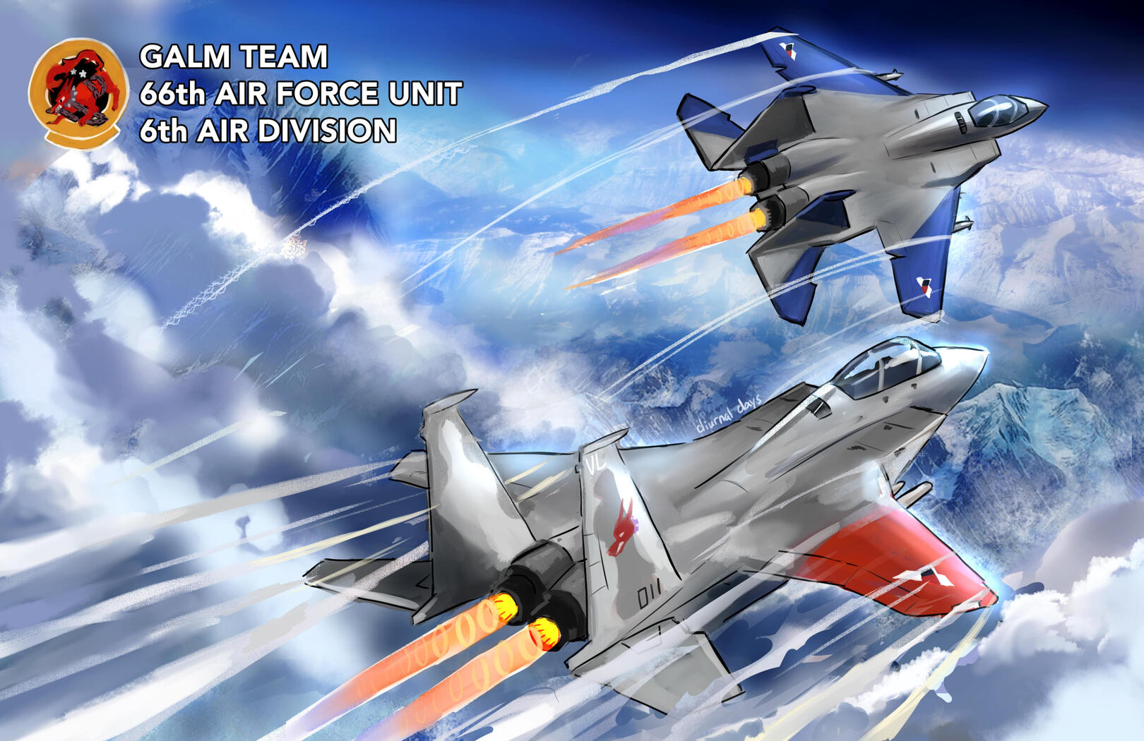 Ace Combat Zero fanart - deskmat and print